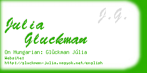 julia gluckman business card